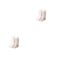 thumbnail image 3 of Toystoory Bolsa de almacenamiento de botas de PVC Cremallera portátil Reutilizable Plegable Transparente Manija de elevación protectora Rosado Corto 2piezas, 3 of 6