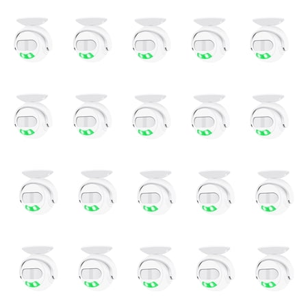 NineLeaf Motion Sensor Doorbell Motion Activated Voice Player Entrance Welcome Doorbell 95dB Sound MP3 Support USB-C Powered Dual Directional Sensing Ideal for Home Store Office 20PK