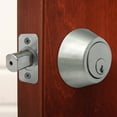 thumbnail image 4 of Design House Pro Deadbolt Universal 6-Way Replacement Deadbolt Latch, Satin Chrome, 4 of 13