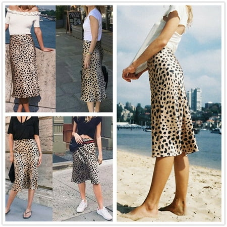 Women Skirts High Waist Skinny Leopard Printed Pencil Skirt Streetwear Pencil Skirts