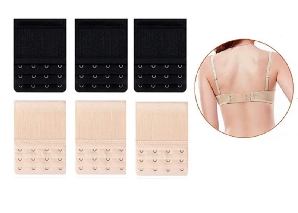 9 Pieces Womens Bra Extender 2 Hook 1/2 inch Spacing Soft & Comfortable Bra Extension 