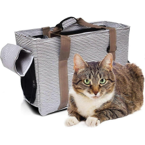 Portable Travel Pet Carrier for Small Dogs & Cats, Waterproof Lightweight Airline Approved