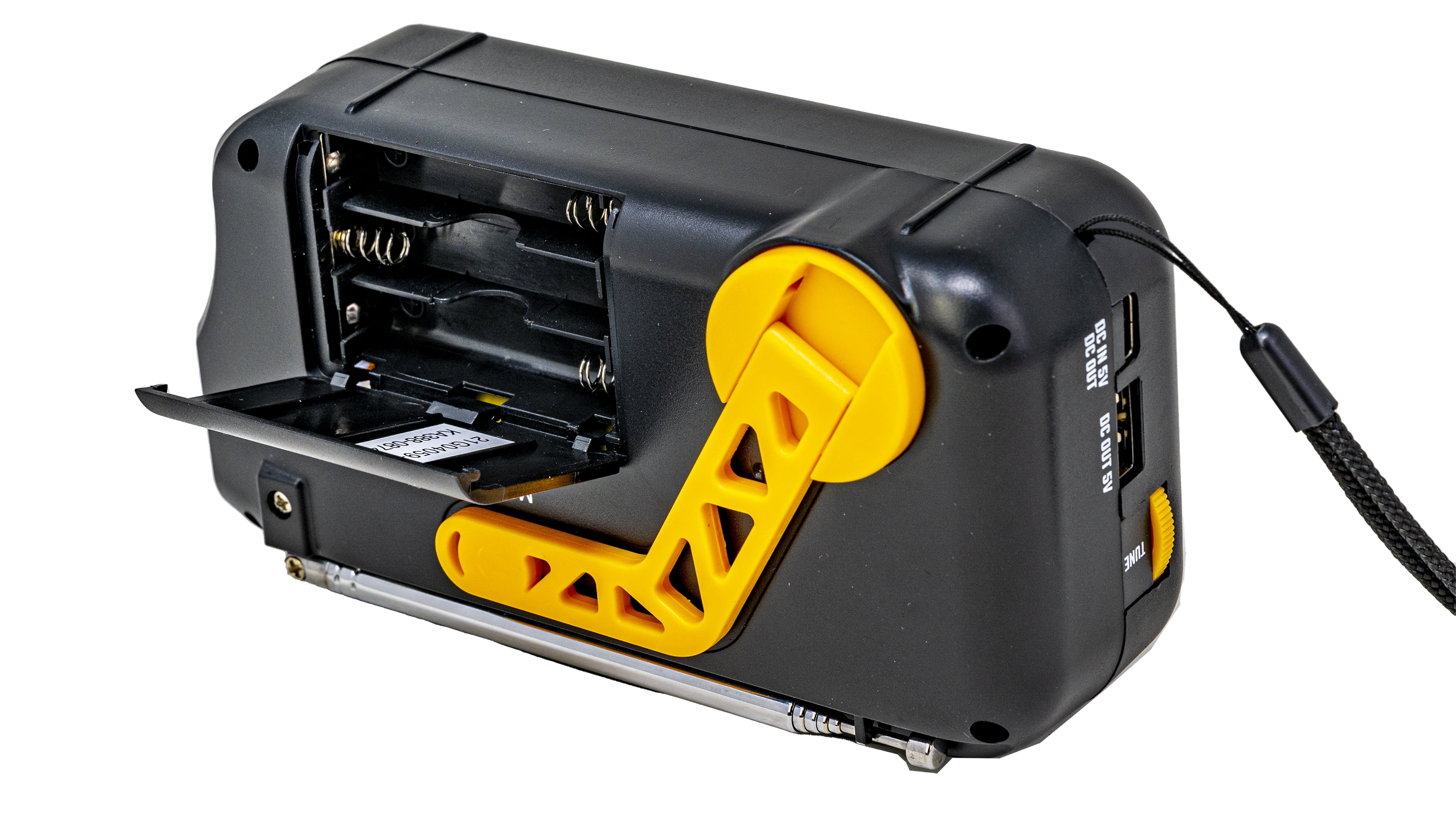 Kaito Solar NOAA Weather Alert Pocket-Size Portable Emergency Radio with USB Cable, Yellow, KA388