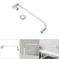 thumbnail image 3 of Wall Mounted Single Hole Restaurant Kitchen Sink Water Faucet, Controlled By Rotating Spout, G1/2 Thread 30cm Length, 3 of 7