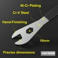thumbnail image 2 of 4 PCS Thin Hub Cone Wrench Set, Cr-V Steel + Ni-Cr Plating Bicycle Wheel Hub Axle Nut Install Remover Tool, 0.08in/2mm Ultra Thin Wrench Set for Home Bike Car Repair (13, 14, 15, 16mm), 2 of 6