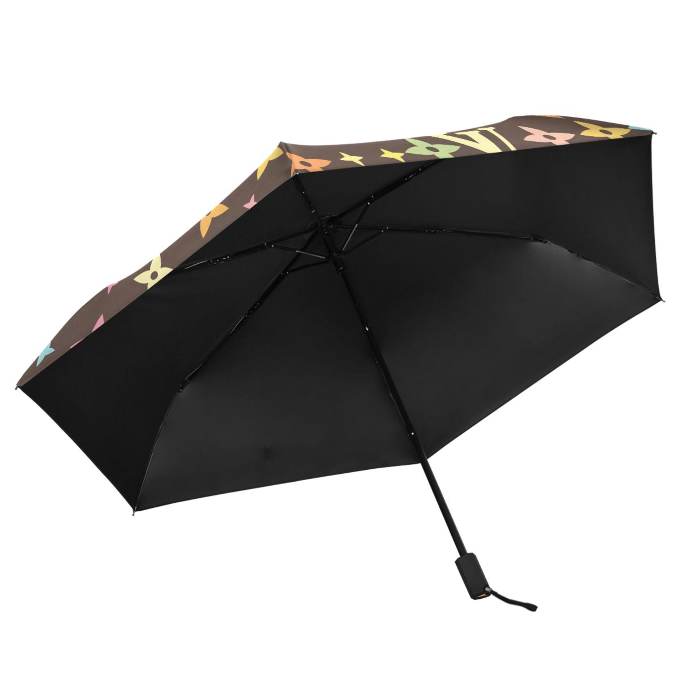 Colorful Star Character Compact Sun Umbrella Windproof Travel Umbrellas for Rain Strong Portable UV Protection