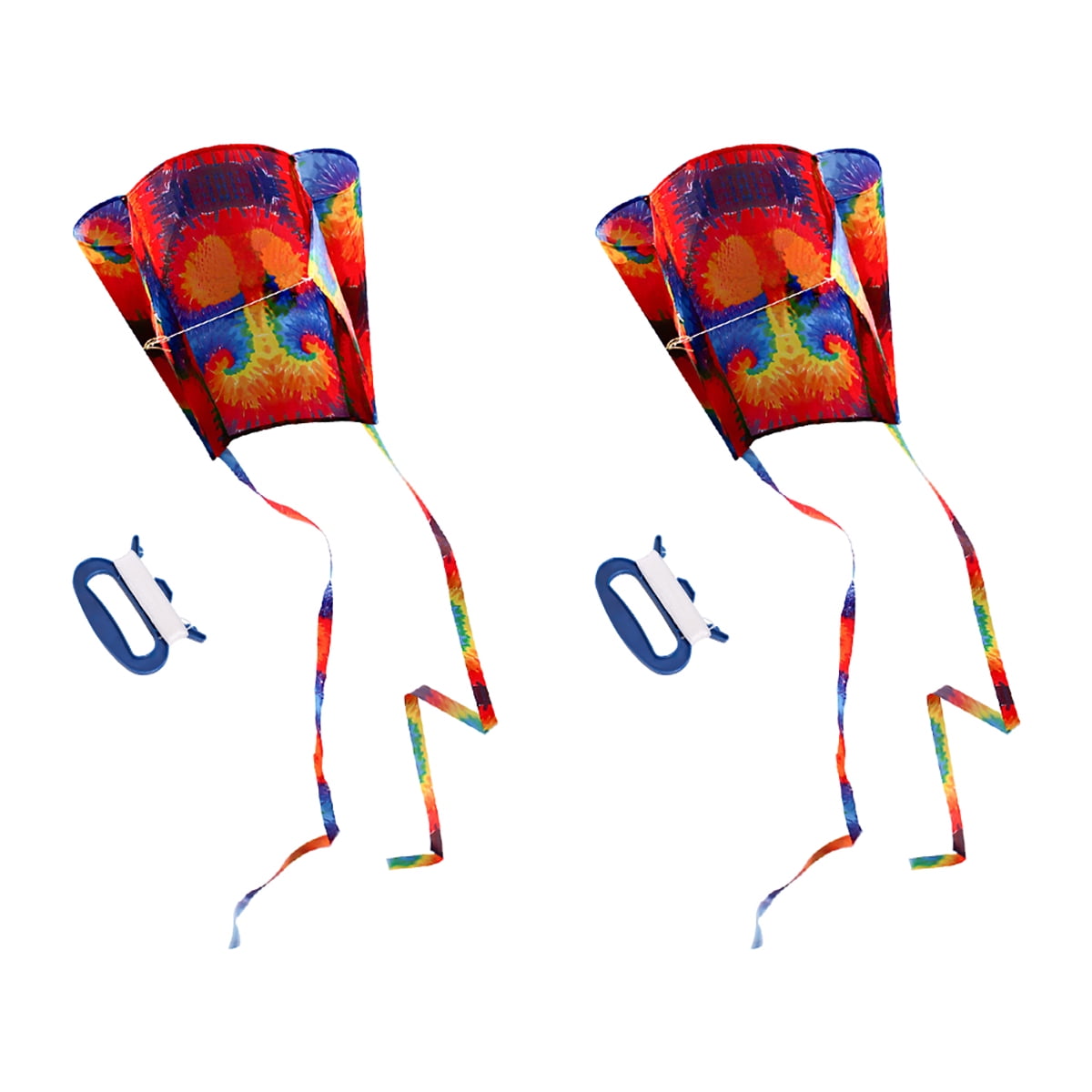 Private Jungle 2Pcs Large Kite For Kids 31-Inch Rainbow Parafoil Kite