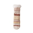 thumbnail image 3 of Nestiefly Fuzzy Slipper Socks for Women with Grip Dots, Non Slip Cozy Winter Gifts | Plush Sherpa Lining, Stretch Knit Beige, 3 of 7