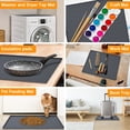 thumbnail image 2 of Rzvnmko Washer or Dryer Top Mat Cover,Anti-Slip Washing Machine Dust-Proof Top Cover,23.6" x 19.7" Black Washer Dryer Top Covers for Home Kitchen Laundry Room, 2 of 10