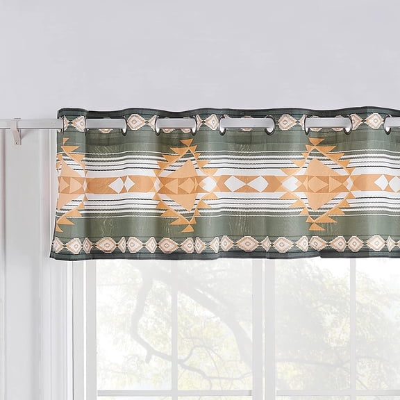 Greenland Home Zuma Grommet Top Window Valance