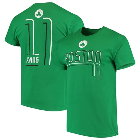 Men's Majestic Kyrie Irving Kelly Green Boston Celtics Spirited Competitor Name & Number