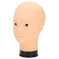 thumbnail image 2 of Mannequin Head Bald Mannequin Head Hat Display Head Makeup Practice Mannequin Head Bald Mannequin Head Makeup Training Practice Hat  Display Mannequin Head Black Base, 2 of 8