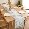 thumbnail image 3 of Watercolor Floral Table Runner - 36 Inch Long, Kitchen Dining Table Runner Dresser Scarves, Spring Flowers Leaves Botanical Wood Grain Farmhouse Decor for Coffee Tables Wedding Party Banquet, 3 of 8