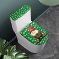 thumbnail image 2 of HELLHERO Santa Claus Elastic Edge Toilet Seat Cover Replacement Soft Fits All Toilet Shapes Washable and Reusable Toilet Top Cover Set Elastic Bottom Household, 2 of 8