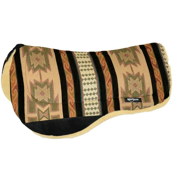 Reinsman Aztec Contoured Trail Saddle Pad Fleece Underside