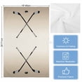 thumbnail image 5 of Beige Ombre Kitchen Towels Set of 2, Water Absorbent Dish Towel, Black Hockey Sticks Minimalist Style Decorative Hand Towels - Quick Drying Cloth for Cooking Baking, 18x28 Inch, 5 of 8