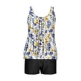 thumbnail image 4 of FDGIU Women Blouson Tankini Swimsuit - Two Piece Tummy Control Bathing Suits with High Waisted Bottom Loose Fit Swimwear, 4 of 5