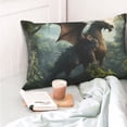 thumbnail image 4 of Balery Forest Stone-Colored Dragon Funda de Cojín Estampada, Regalos para Mujeres, Regalos de Amor para Ella, Regalos para Novia o Esposa, Funda de Almohada-16"x24", 4 of 6