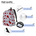 thumbnail image 3 of Disketp Ladybug Mochila de Lona Estampada, Mochila Escolar de Viaje Ligera para Estudiantes y Portátil-Small, 3 of 5