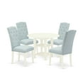 thumbnail image 2 of East West Furniture Dining Room Set Linen White, SUCE5-LWH-15, 2 of 6