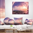 thumbnail image 4 of Designart Evening Red Sky over Phoenix Arizona - Landscape Printed Throw Pillow - 12x20, 4 of 5