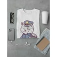thumbnail image 3 of Police Cat Cartoon T-Shirt Men -Image by Shutterstock, Male 4X-Large, 3 of 4