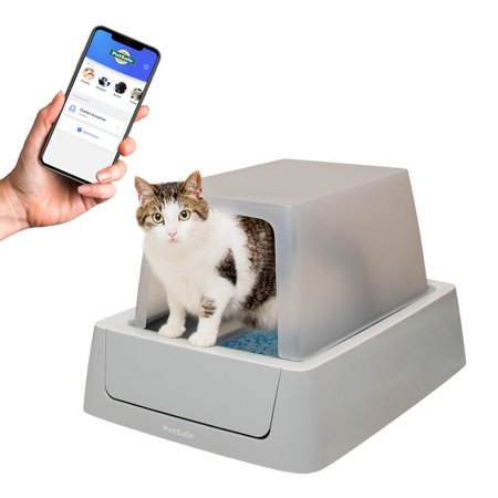 UPC: 0729849168084 | PetSafe ScoopFree Complete Smart Self Cleaning Cat Litter Box  Phone App Connected  Front-Entry Covered