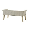 thumbnail image 3 of Gracie Mills Greta Solid Wood Accent Bench with Upholstered Seat and Back - GRACE-9582, 3 of 5