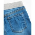 thumbnail image 3 of VIGOSS Girls' Jean Shorts - Casual Pull-On Knit Waist Bermuda Jean Shorts for Girls (2T-16), 3 of 4
