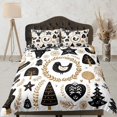 thumbnail image 1 of Navidad Juego de Funda Nórdica con Almohadas Árbol de Navidad Dormitorio Ropa de Cama Consolador, 1 of 4