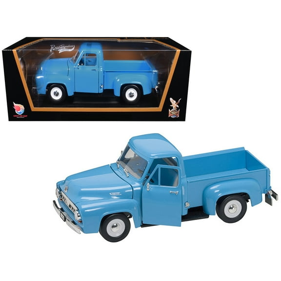 1953 Ford F-100 Pickup Truck Light Blue 1/18 Diecast Model Car by Road Signature