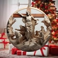 thumbnail image 3 of Adorno navideño 2024 | Colgante 3D de bendición de nacimiento | Decoración acrílica para colgar en el coche, árbol, corona, chimenea y hogar | Regalo de recuerdo para baby shower de recién nacido, 3 of 7