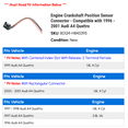 thumbnail image 2 of Engine Crankshaft Position Sensor Connector - Compatible with 1996 - 2001 Audi A4 Quattro 1997 1998 1999 2000, 2 of 2