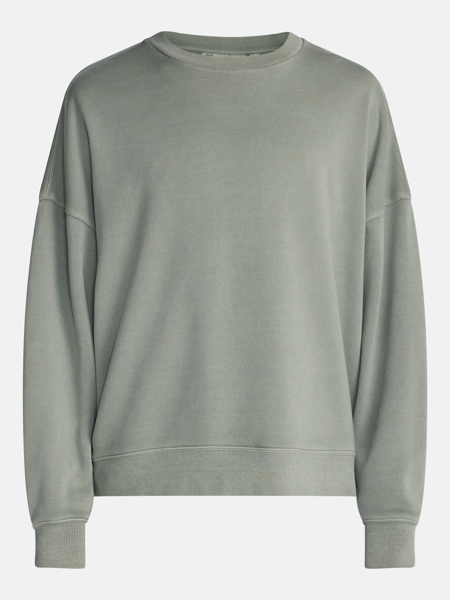 No Boundaries Crewneck Fleece Sweatshirt with Long Sleeves, Men's XS-4XLT