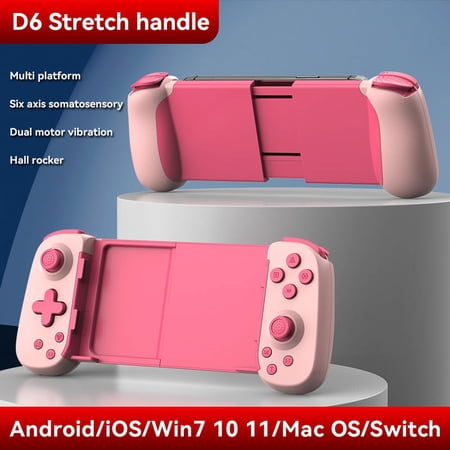 Suitable for Switch game console Android ios mobile phone stretch game controller dual Hall joystick six-axis body sensing wirel