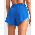 thumbnail image 2 of CRZ YOGA Mid Waisted Dolphin Athletic Shorts for Women 4 Inches with Liner, 2 of 5