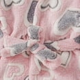 thumbnail image 5 of BLVB Kids Little Boys Girls Hooded Bathrobe Toddler Cozy Fleece Robe Pajamas Sleepwear for Lounging, 5 of 7