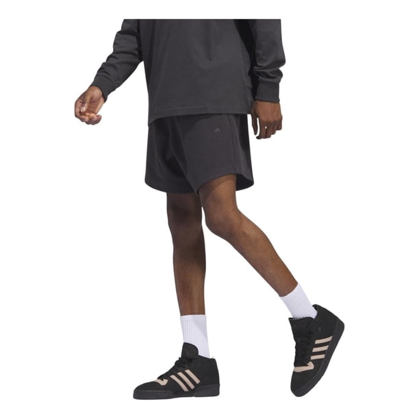 Short adidas Hombre Basketball Brushed Gris negro XS