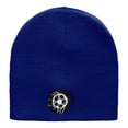 thumbnail image 5 of Scored Embroidered 8 Inch Knitted Short Beanie - Royal OSFM, 5 of 5