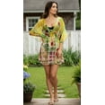 thumbnail image 3 of HAPPY BAY Women's Bathing Suit Swimwear Cover-up Mini Swing Dress L-XL Yellow_AC354, 3 of 3