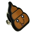 thumbnail image 2 of PinMart's Cute Poop Face Enamel Lapel Pin, 2 of 3