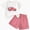 Red, variant on HCNTES Toddler Outfit Cute Farm Theme Embroidery Tee and Gingham Shorts 2-Piece Set for Birthday Parties Boys Summer Outfits