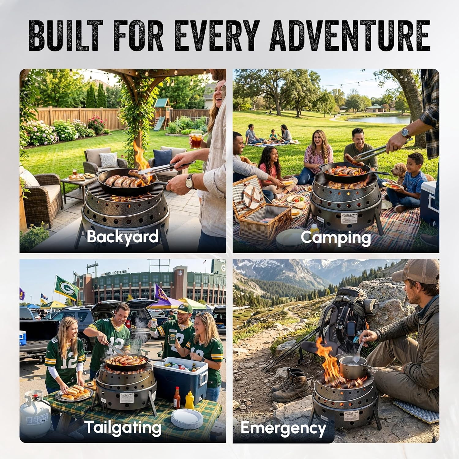 Volcano 2 Collapsible Stove/Grill 20-200