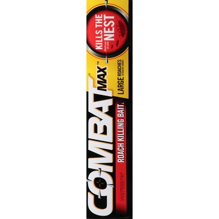Combat Max Large Roach Killing Bait Stations, Child-resistant, 8 Count