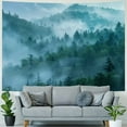 thumbnail image 4 of BCIIG  Misty Forest Tapestry Foggy Mountain Tree Tapestry Pine Woodland Tapestry Nature Landscape Tapestry Wall Hanging for Bedroom Lord of the Rings Room Decor 60x50inch, 4 of 6