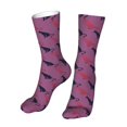 thumbnail image 6 of Salouo Leopard Print Pattern Fun Novelty Crew Socks,Casual Athletic Socks Neutral Socks, 6 of 7