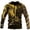 D1-Yellow834, variant on Men's Viking Zip Up Hooded Jacket Thick Fleece Sweatshirt Elder Raven Chainmail Rune Print Dark Tribal Outerwear With Pocket