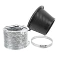 thumbnail image 4 of Front Bumper Air Inlet Pipe, Universal Easy Installation  Air Intake Pipe Funnel Kit Carbon Fiber Style  For Most Vehicles, 4 of 8