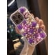 thumbnail image 2 of Fashionable Rhinestone Flower Design Hand Strap Phone Case Compatible With Iphone 14 Pro max Xr, 2 of 4