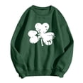 thumbnail image 4 of Womens St. Patrick'S Day Sweater Long Sleeve Leopard Round Neck Womens Clothing,Dark Green,XL, 4 of 4